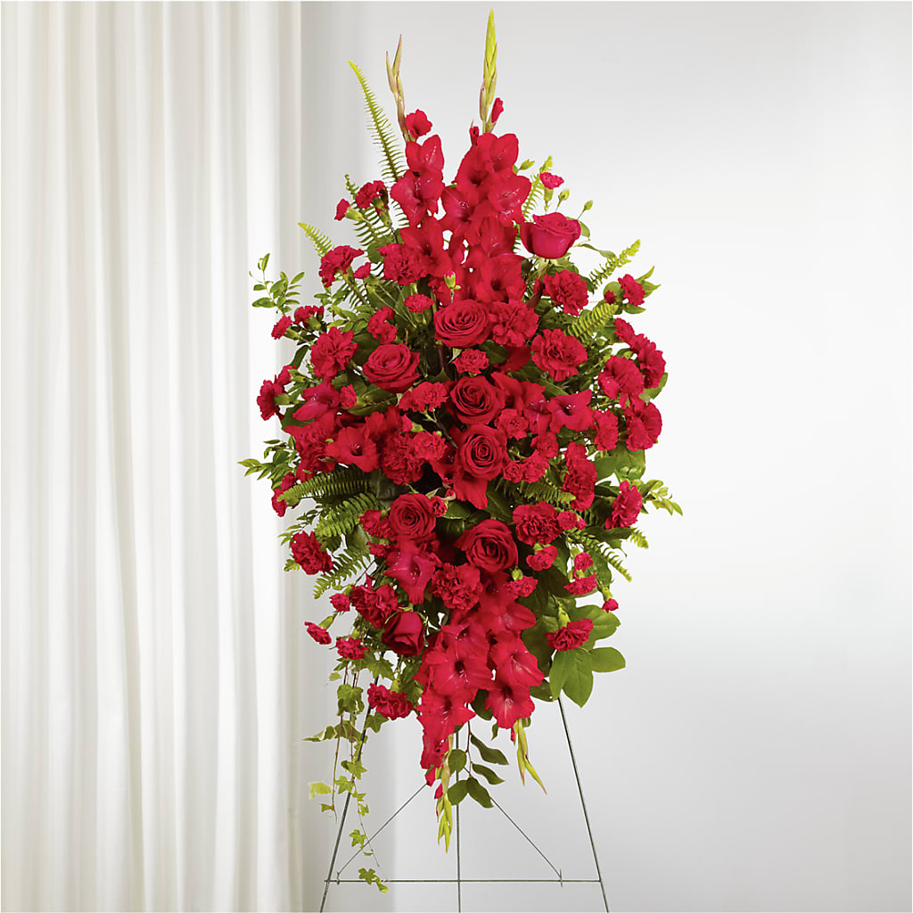 From the Heart Standing Spray –  Beantown Florist, Everett MA
