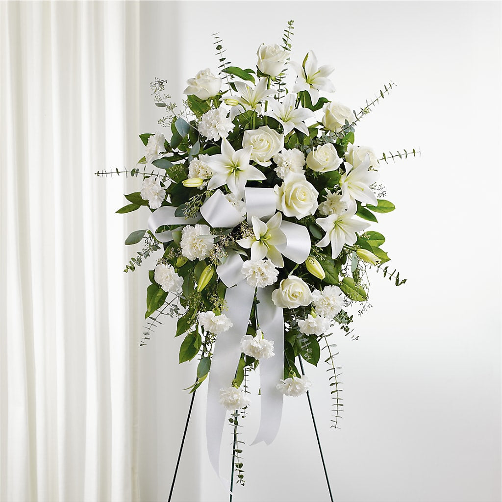 With Care Standing Spray –  Beantown Florist, Everett MA