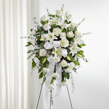 With Care Standing Spray –  Beantown Florist, Everett MA