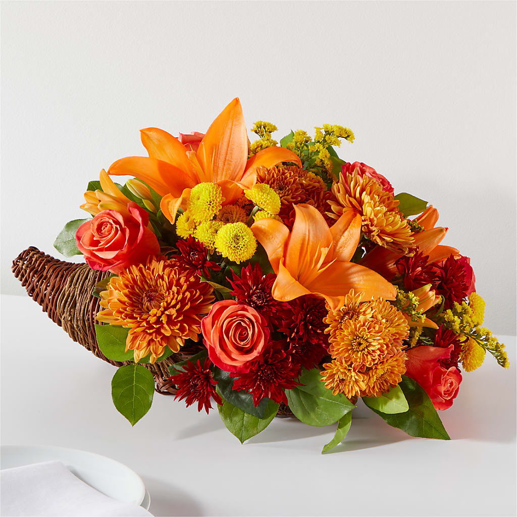 Bouquet of Blessings Cornucopia –  Beantown Florist, Everett MA
