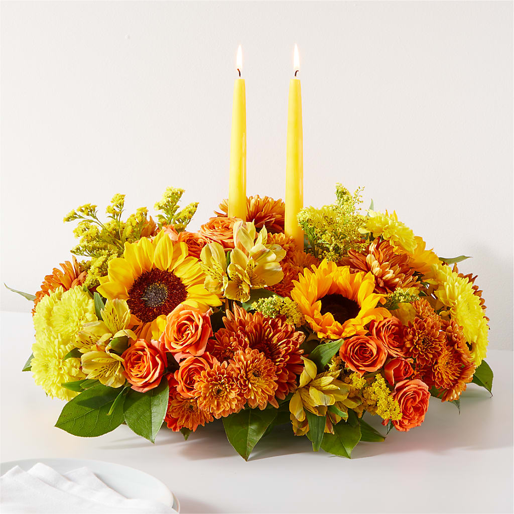 Autumn Harmony Centerpiece –  Beantown Florist, Everett MA
