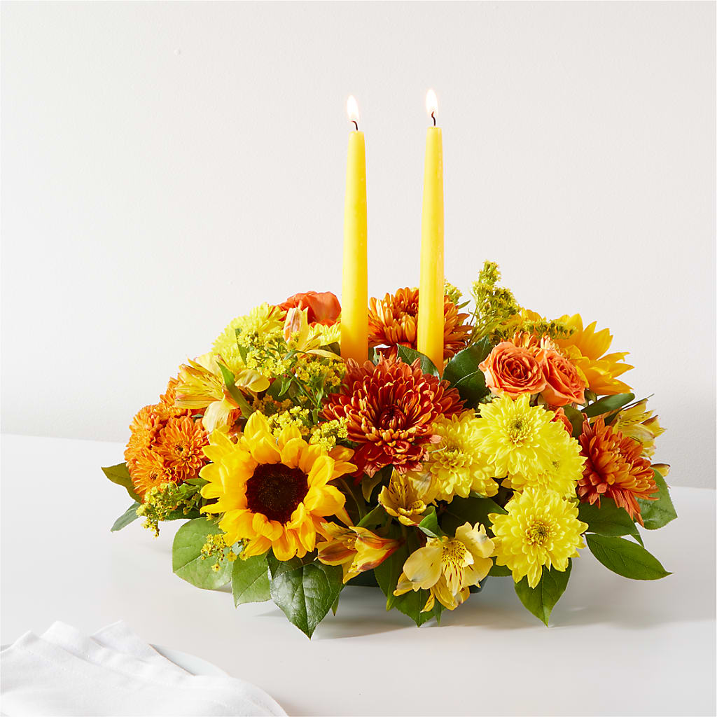 Autumn Harmony Centerpiece –  Beantown Florist, Everett MA