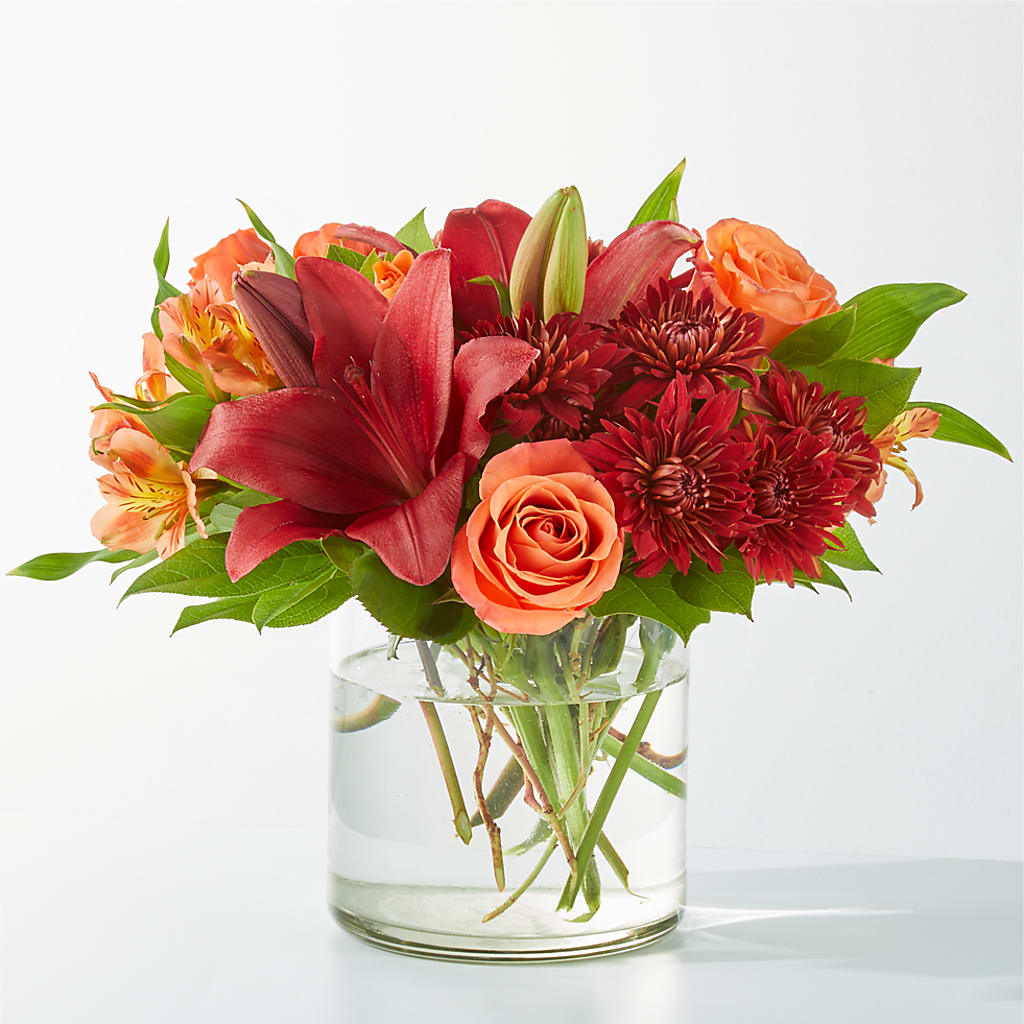 Crimson Leaves Bouquet –  Beantown Florist, Everett MA