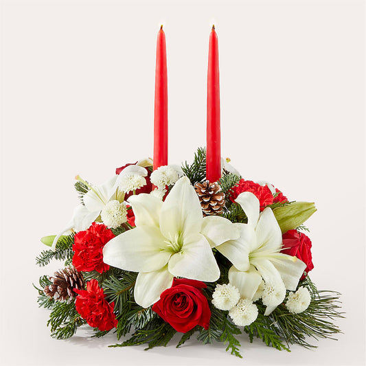 Seasonal Festivities Centerpiece –  Beantown Florist, Everett MA