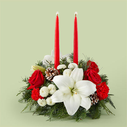 Seasonal Festivities Centerpiece –  Beantown Florist, Everett MA