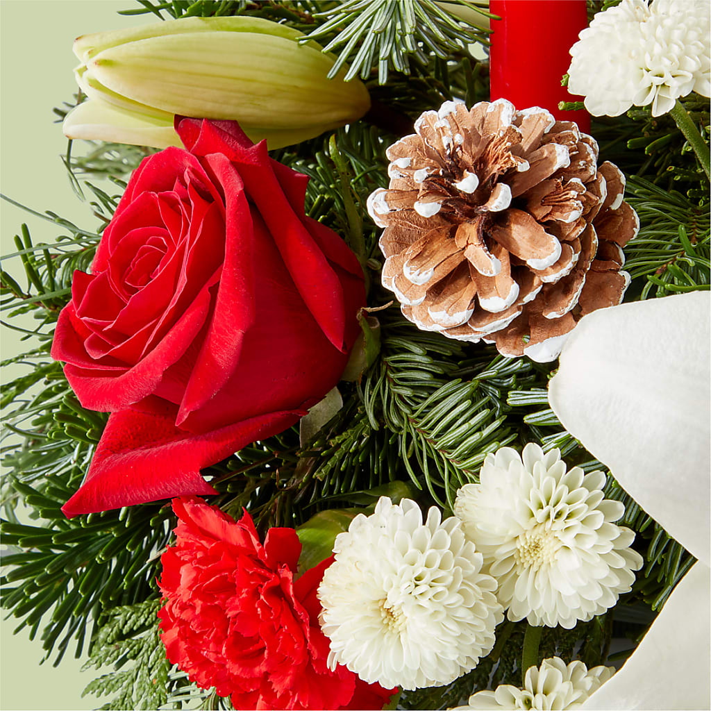 Seasonal Festivities Centerpiece –  Beantown Florist, Everett MA