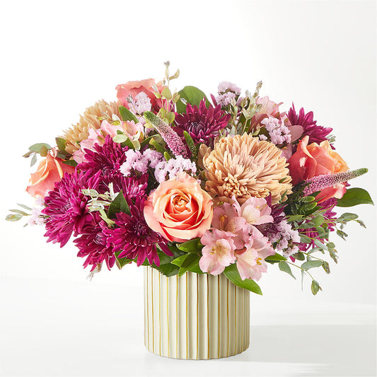Berry Cobbler Bouquet with Ivory Vase –  Beantown Florist, Everett MA