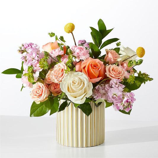 French Market Bouquet with Ivory Vase –  Beantown Florist, Everett MA