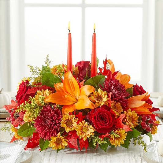 Autumn's Embrace Centerpiece –  Beantown Florist, Everett MA