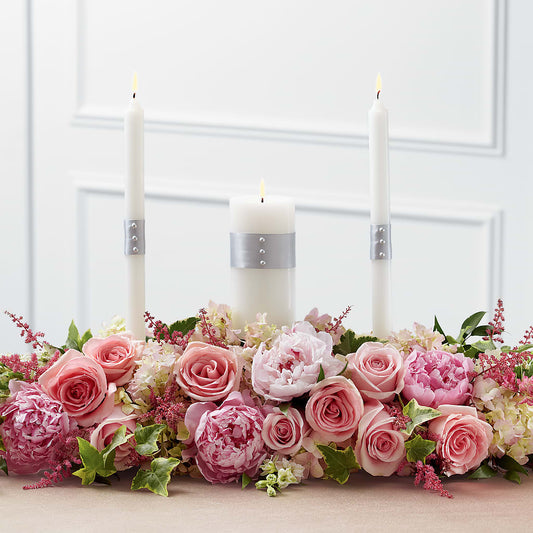 Worldwide Romance Unity Candle Arrangement –  Beantown Florist, Everett MA
