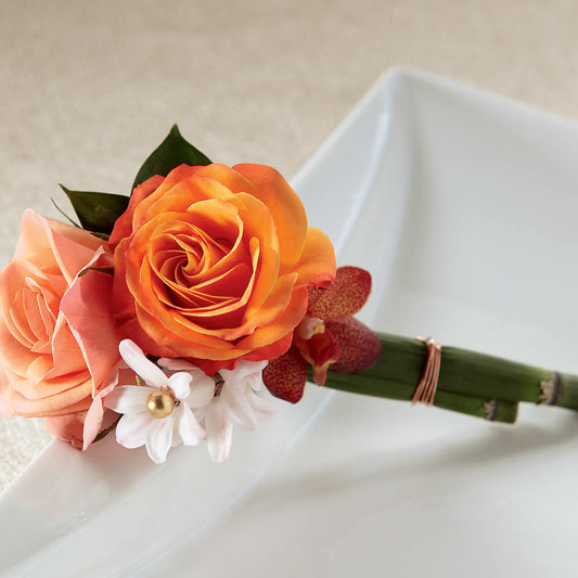 Sunset Dream Boutonniere –  Beantown Florist, Everett MA