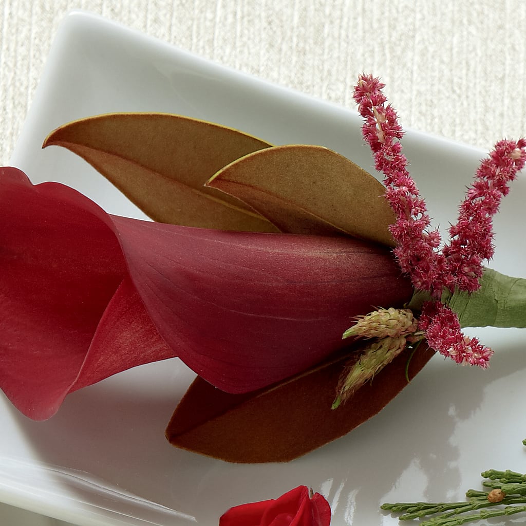 Red Calla Boutonniere –  Beantown Florist, Everett MA